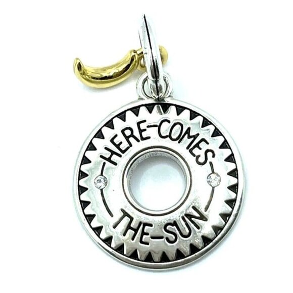 Brighton Shadowshine Here Comes the Sun  Moon round charm  NWOT - Picture 2 of 2